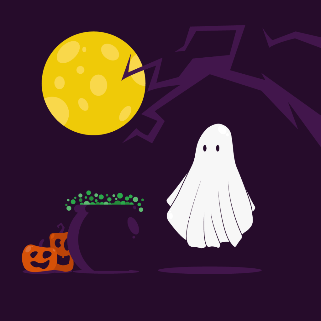 Halloween Ghost Illustration
